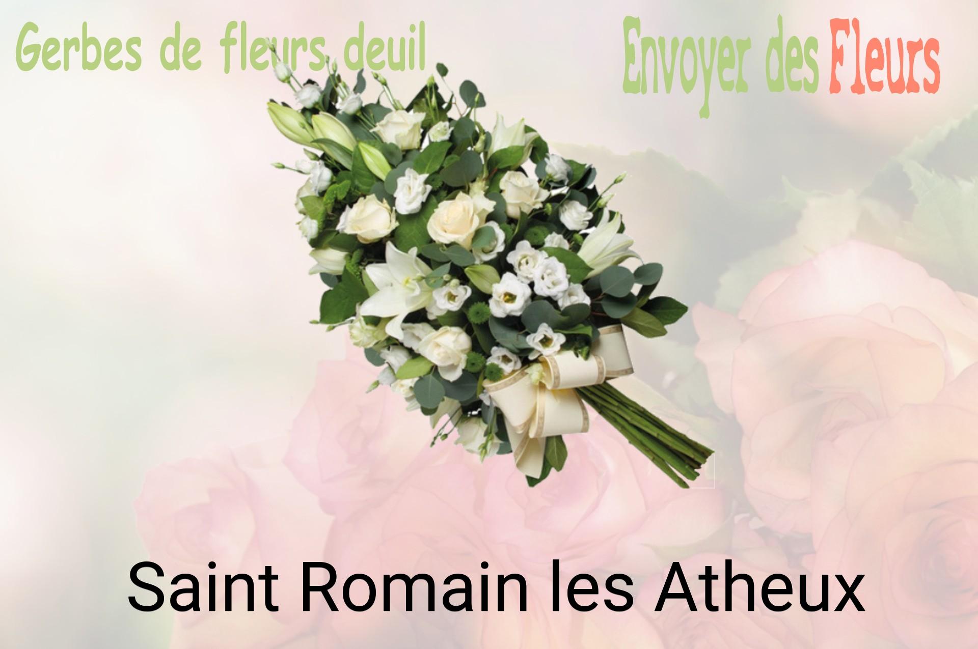 Gerbe de fleurs de deuil livrée à Saint-Romain-les-Atheux